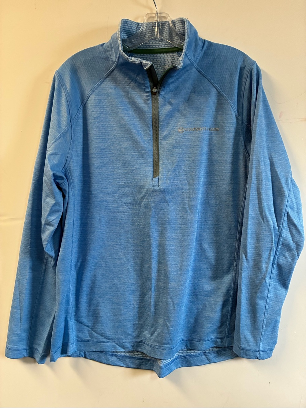 Vineyard Vines Men's Light Blue Half-Zip Performance Pullover